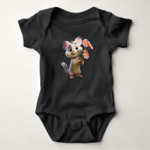 Hop Into Cuteness Rabbit Baby Bodysuit