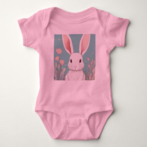 Hop into Happiness Rabbit_Inspired Toddler T_Shi Baby Bodysuit