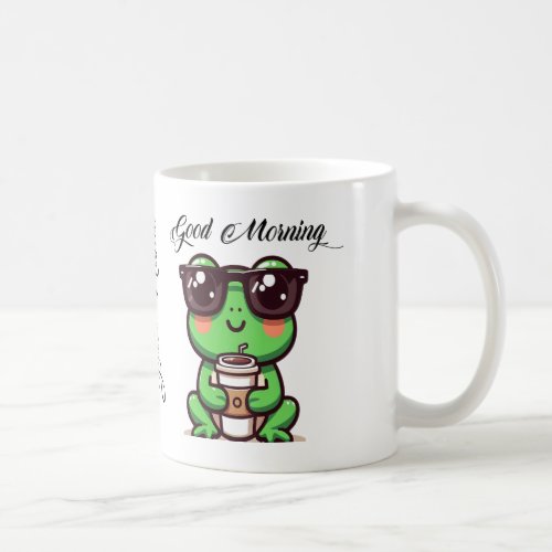 Hop into Happiness with Our Adorable Ceramic Frog  Coffee Mug