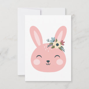 Hop into Spring with Our Easter Bunny Girl Design Card
