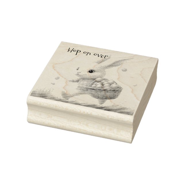 Hop on Over! | Custom Easter Bunny Stamp (Stamp)