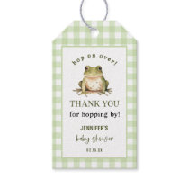 Hop On Over Frog Theme Baby Shower Gift Tags