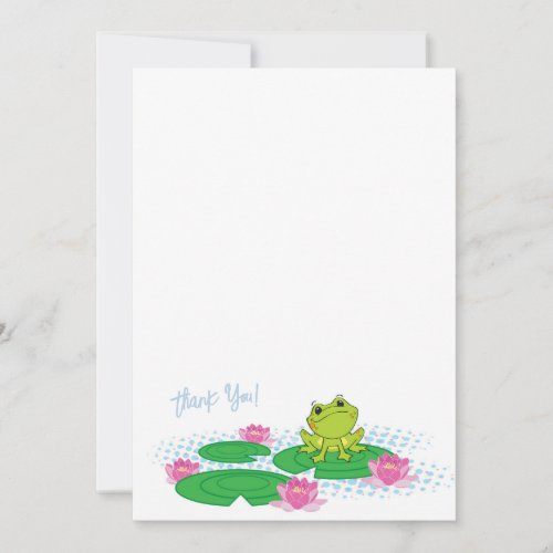 Hop On Over Its a Baby Shower Thank You Card