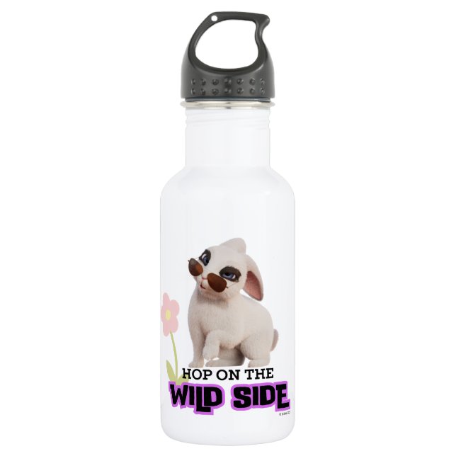Hop on the Wild Side Stainless Steel Water Bottle (Front)