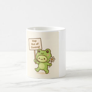 HOP Out of Control Frog Cute Whimsical Life Color Morph Mug