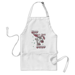 Hop till you drop adult apron