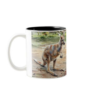 Hop To It Kangaroo Mug