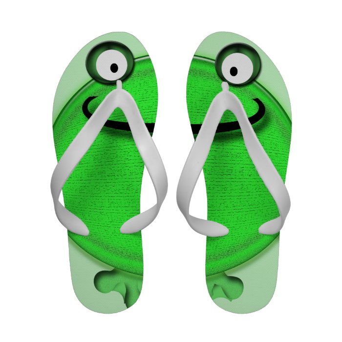 Hop to it little green frog sandals