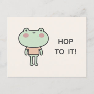 Hop To It! Postcard