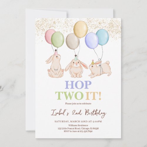 Hop Two It Easter 2nd Birthday