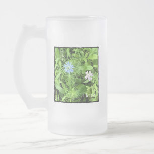Hope 16 oz frosted glass beer mug