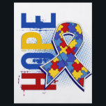 Hope 2 Autism Flyer<br><div class="desc">To see this design for additional causes as well as the complete Awareness Gift Boutique Collection of exclusive Autism Awareness and Support designs, please visit our Autism Section at Make a statement for Autism awareness with our grunge-style Autism "HOPE" t-shirts, apparel, and gifts featuring distressed text in contrasting colors and...</div>