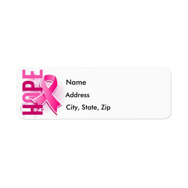Hope 2 Breast Cancer Label (Front)