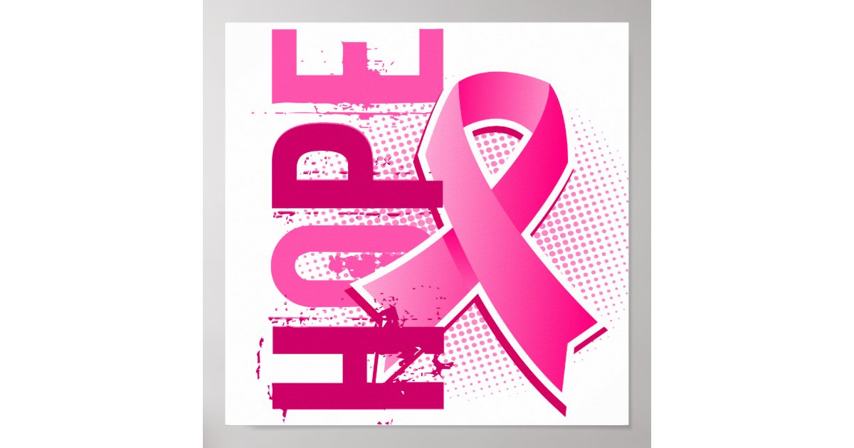 Hope 2 Breast Cancer Poster Zazzle