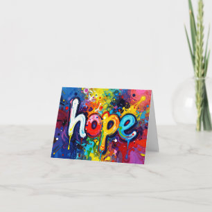 Hope Abstract Graffiti Style 104 Thank You Card