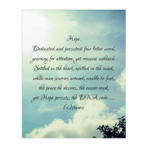 HOPE ACRYLIC PRINT
