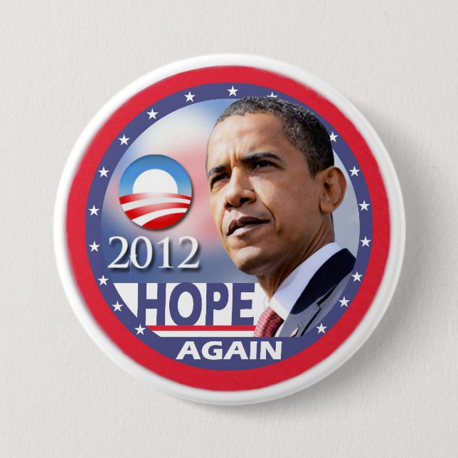 Hope Again / Obama 2012 Button (Front)