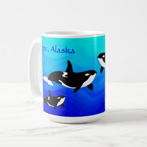 Hope Alaska Orcas _ 15 oz Combo Mug