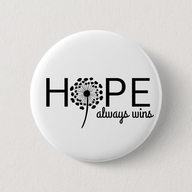 Hope Always Wins  Button (Front)