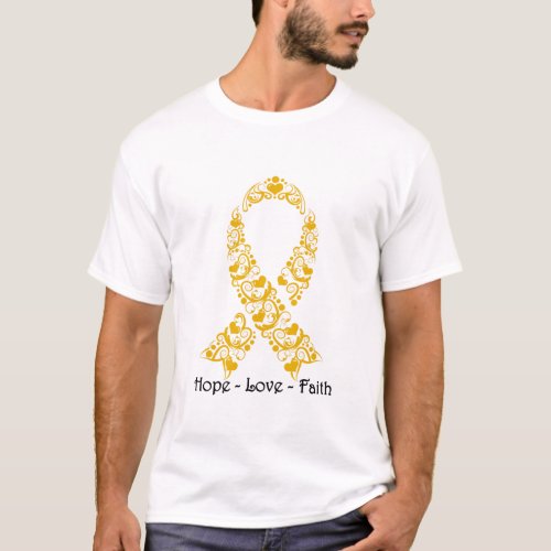Hope Amber Awareness Ribbon T_Shirt