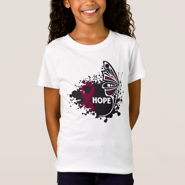 Hope Amyloidosis Butterfly T-Shirt (Front)