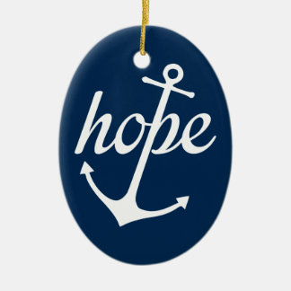 Hope Anchors The Soul (Hebrews 6:19) Ceramic Ornament