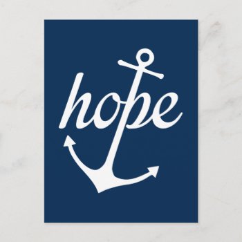 Hope Anchors The Soul (hebrews 6:19) Postcard by Seeing_Scripture at Zazzle