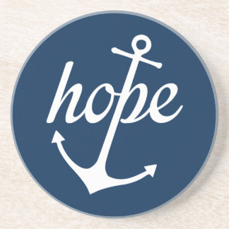 Hope Anchors The Soul (Hebrews 6:19) Sandstone Coaster