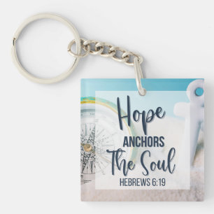 Hope Anchors the Soul Keychain