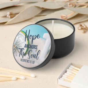 Hope Anchors the Soul Mini Candle Favors