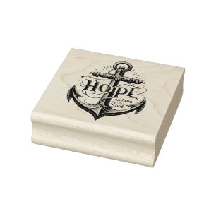Hope Anchors The Soul Nautica Anchor Rubber Stamp
