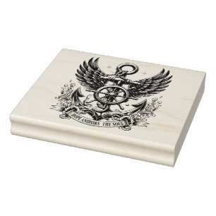 Hope Anchors The Soul Nautica Anchor Rubber Stamp