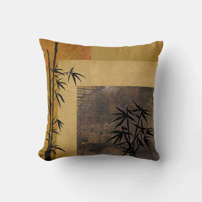 Hope and Bamboo Throw Pillow (Front)