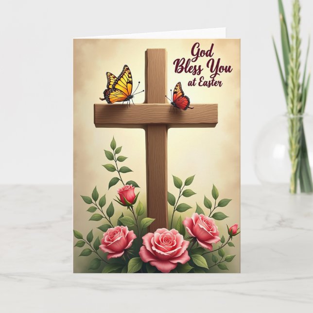 Hope And Beauty Cross Card (Front)