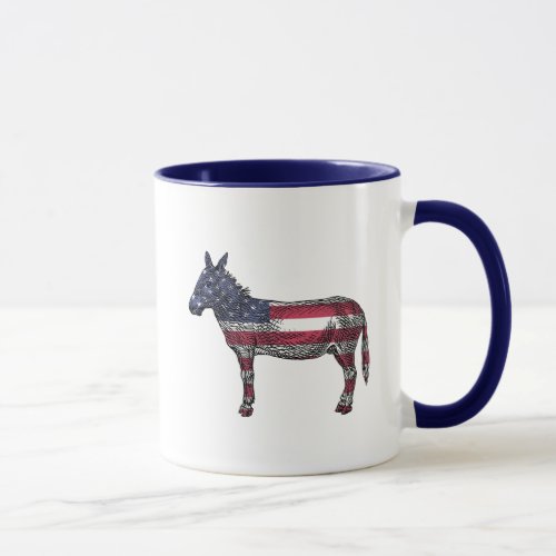 Hope and Change Democrat Donkey Political Mug