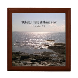 Hope and Encouragement Bible Verse Ocean Photo Gift Box