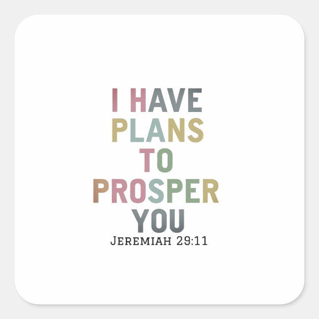 Hope and Guidance for a Brighter Path  Square Sticker (Front)