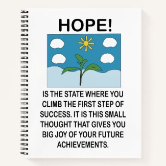 Hope And Inspiration Motivational Notebook