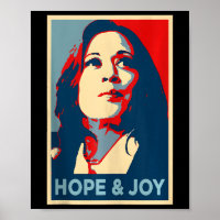 Hope And Joy Kamala Harris Obama 47th Vote Portrai