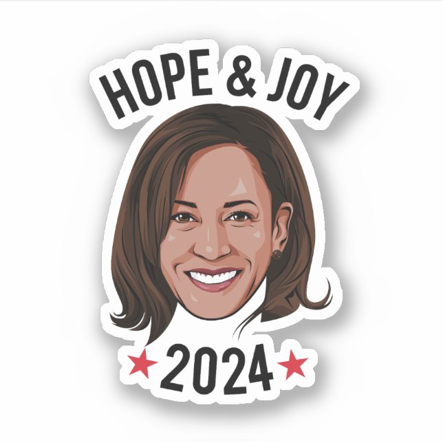 Hope and Joy - Kamala Sticker (Front)