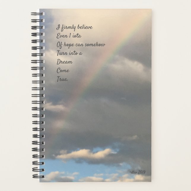 Hope and Rainbow Dreams Planner (Front)