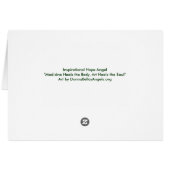 Hope Angel Greeting Card (Back Horizontal)