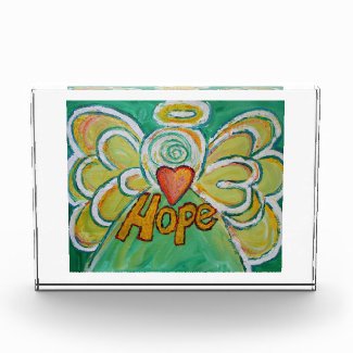 Hope Angel Word Art Custom Award Paperweights
