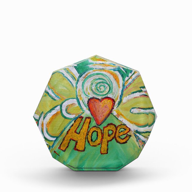 Hope Angel Word Art Custom Paperweight Award (Front)