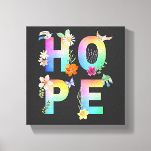 Hope Artistic Positive Motivational Inspirational Canvas Print
