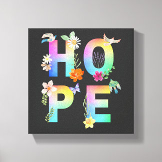 Hope Artistic Positive Motivational Inspirational Canvas Print