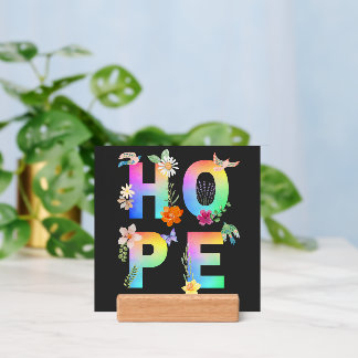 Hope Artistic Positive Motivational Inspirational Holder