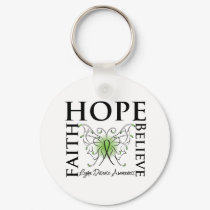 Hope Believe Faith - Lyme Disease Keychain