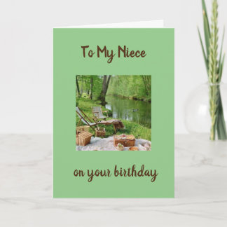 HOPE BIRTHDAY IS LIKE A PICNIC IN THE PARK *NIECE* CARD