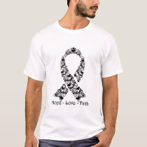 Hope Black Awareness Ribbon T-Shirt